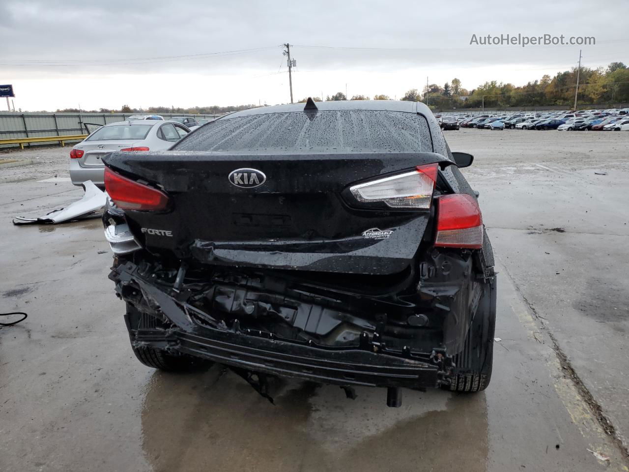 2018 Kia Forte Lx Black vin: 3KPFL4A71JE265717