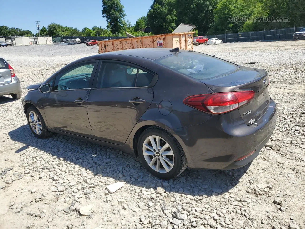 2017 Kia Forte Lx Brown vin: 3KPFL4A72HE020287