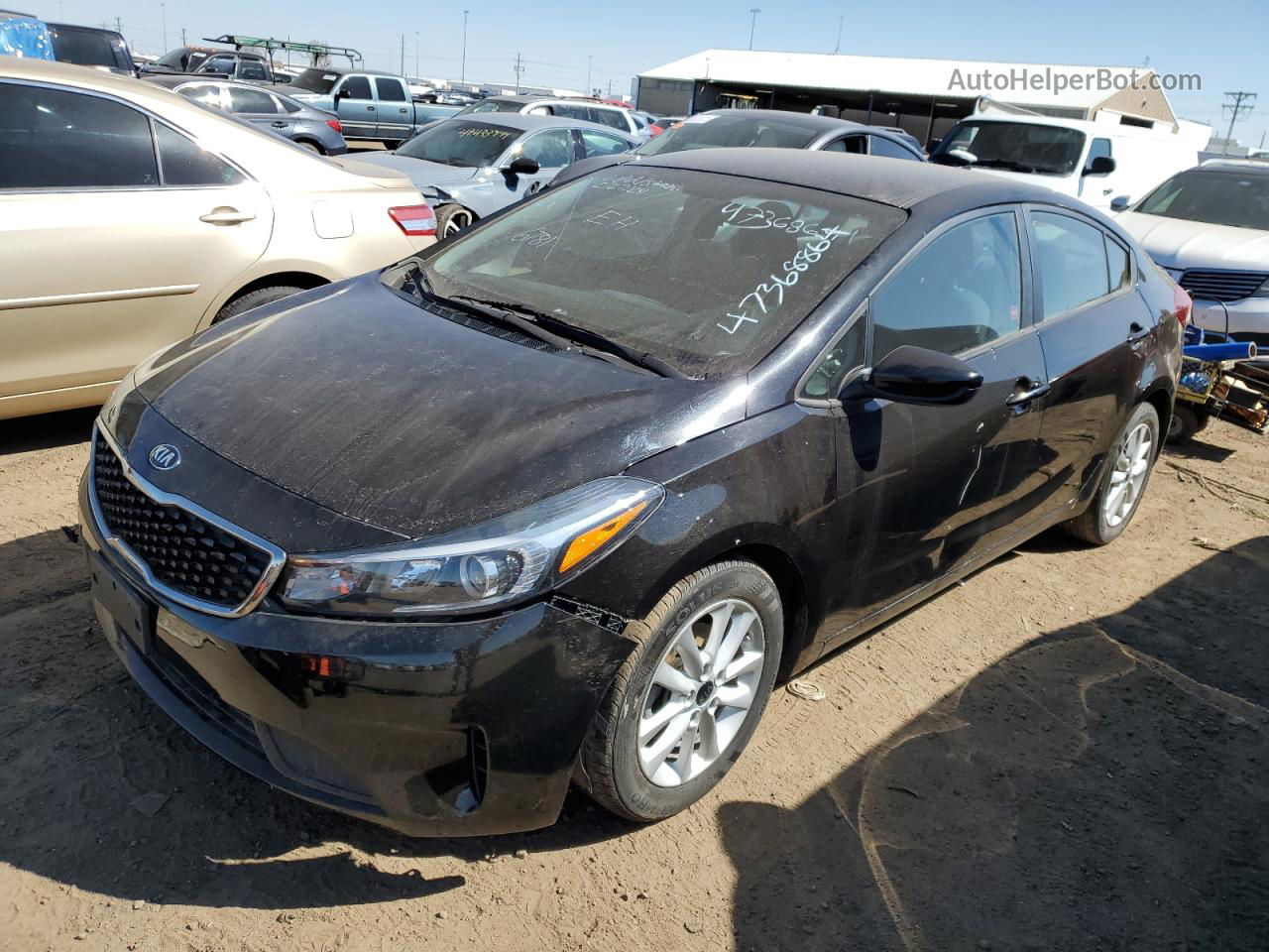 2017 Kia Forte Lx Черный vin: 3KPFL4A72HE036781