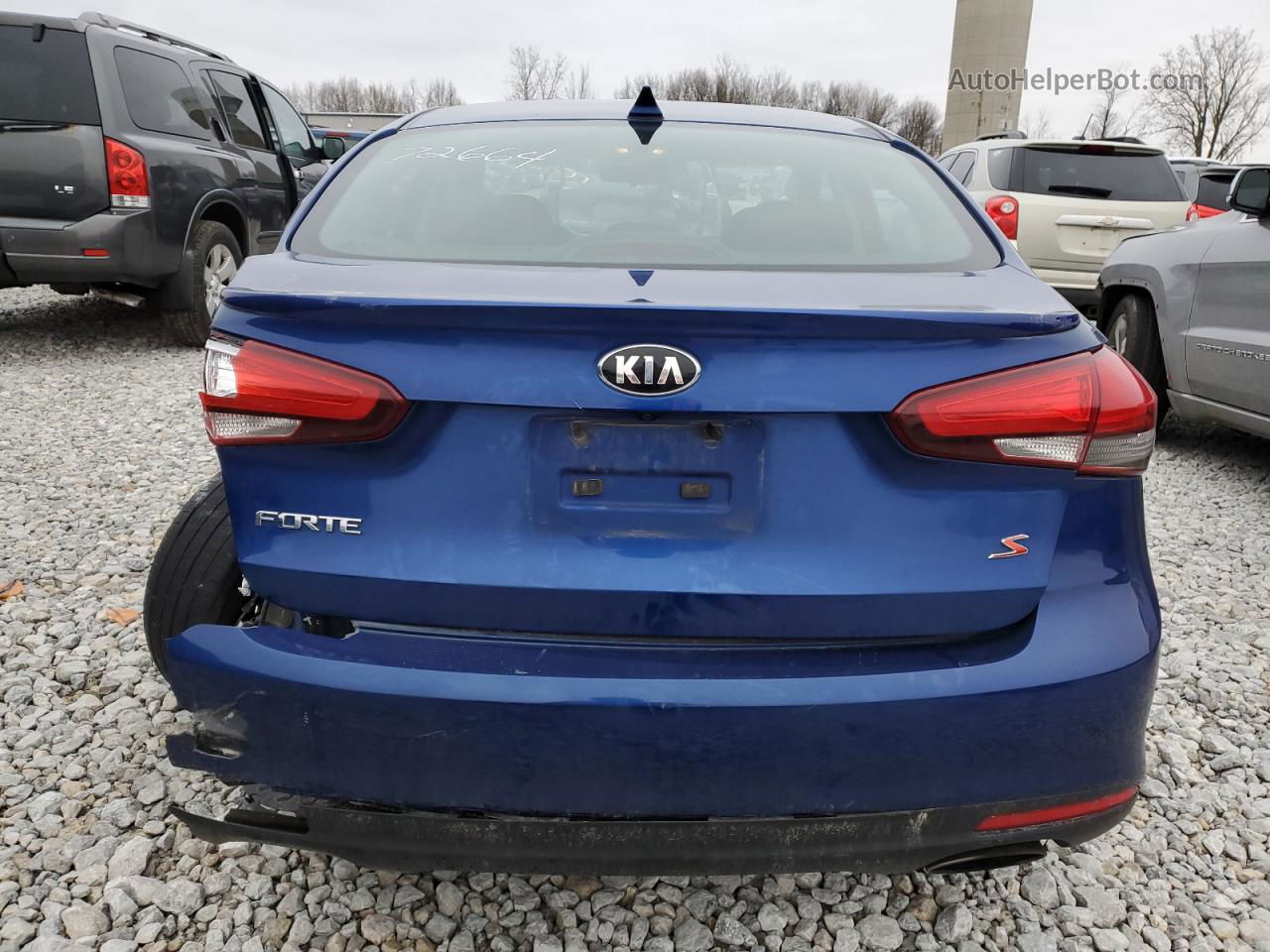 2017 Kia Forte Lx Blue vin: 3KPFL4A72HE072664