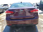 2017 Kia Forte Lx Burgundy vin: 3KPFL4A72HE144950