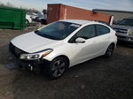 2018 Kia Forte Lx White vin: 3KPFL4A72JE196004