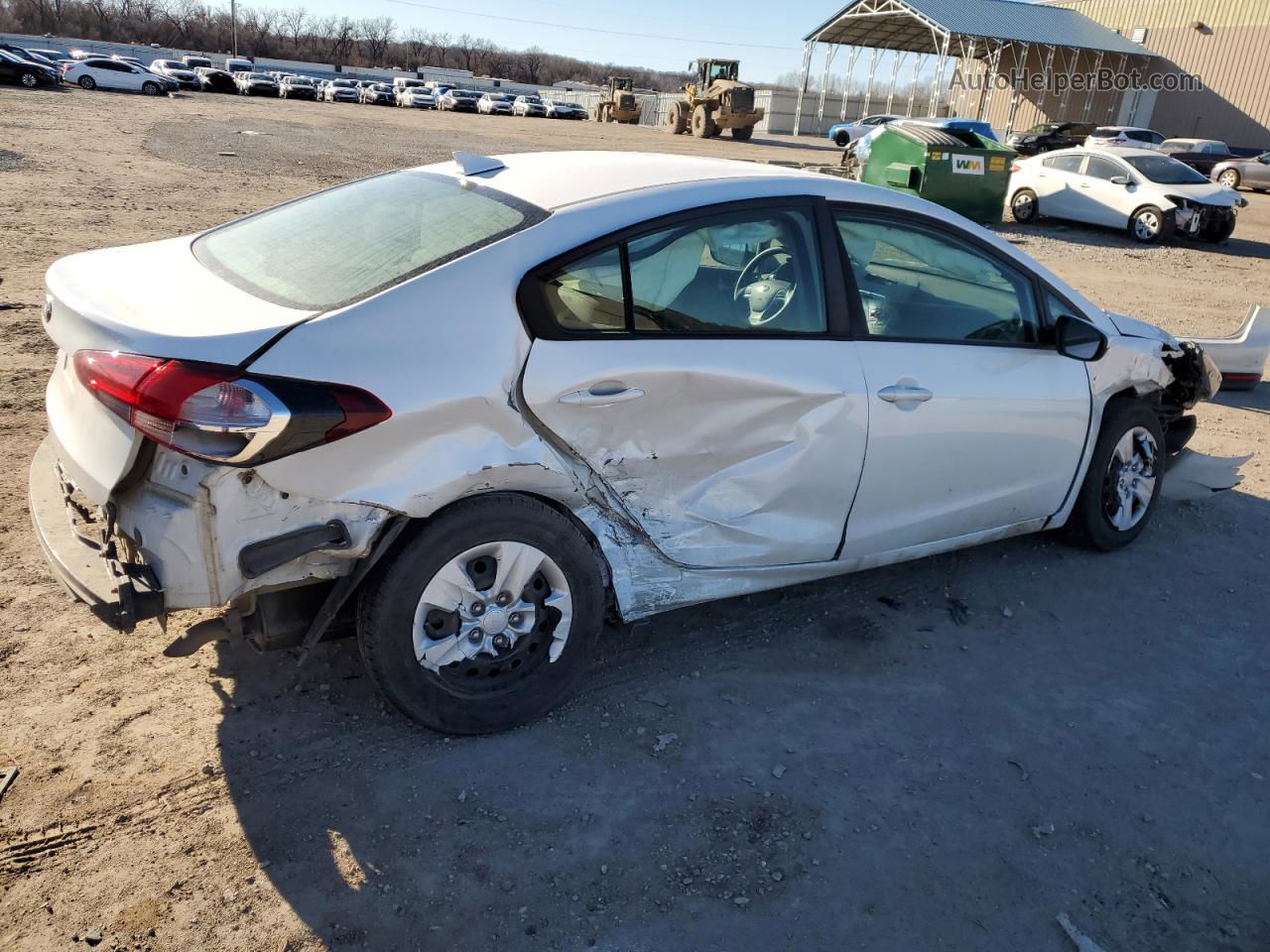 2018 Kia Forte Lx White vin: 3KPFL4A72JE264088