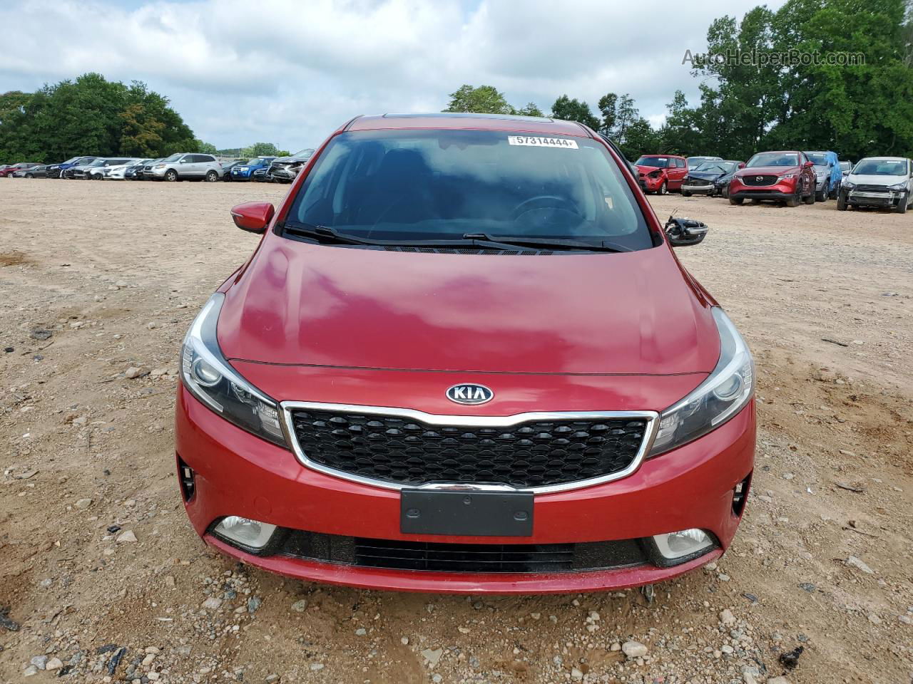 2017 Kia Forte Lx Red vin: 3KPFL4A73HE041875