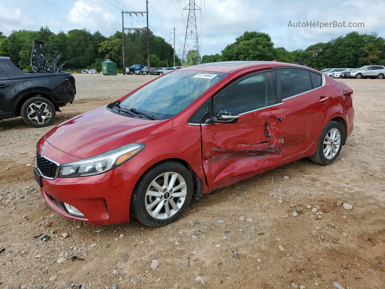 2017 Kia Forte Lx Красный vin: 3KPFL4A73HE041875