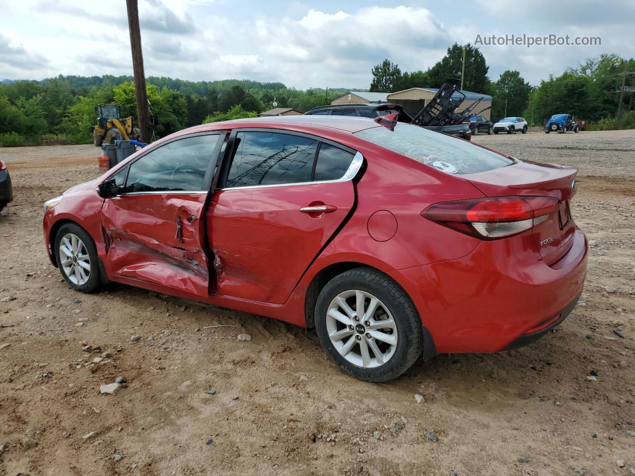 2017 Kia Forte Lx Red vin: 3KPFL4A73HE041875