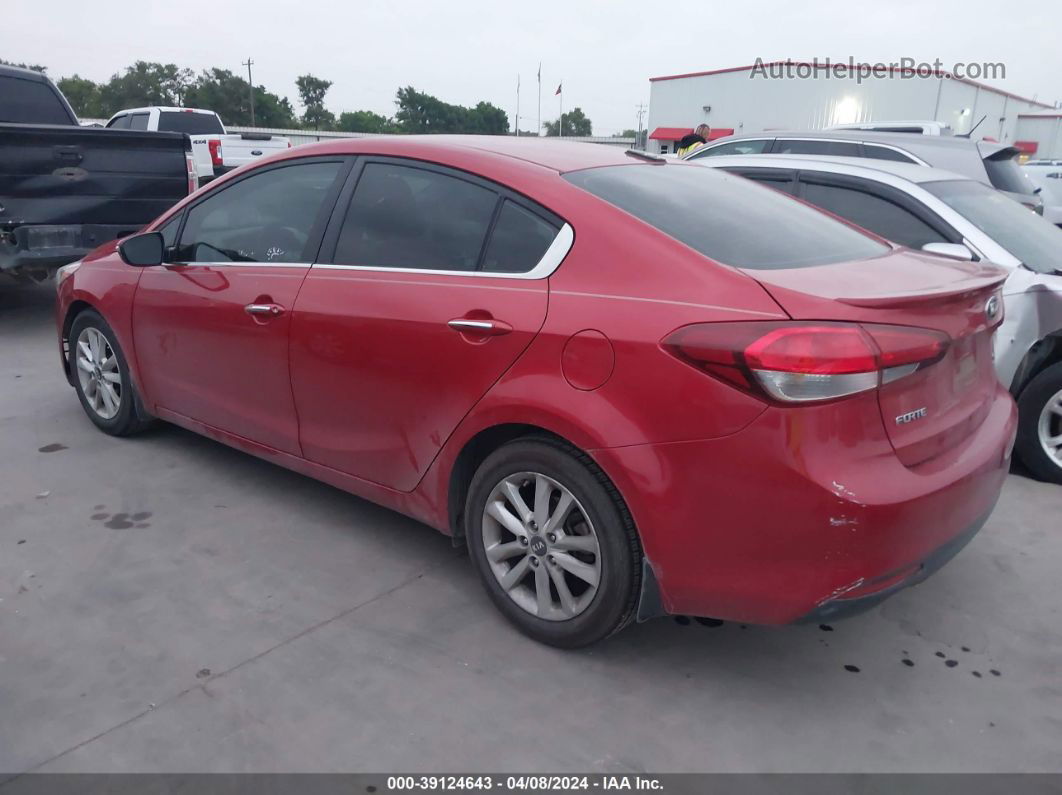 2017 Kia Forte S Красный vin: 3KPFL4A73HE042556