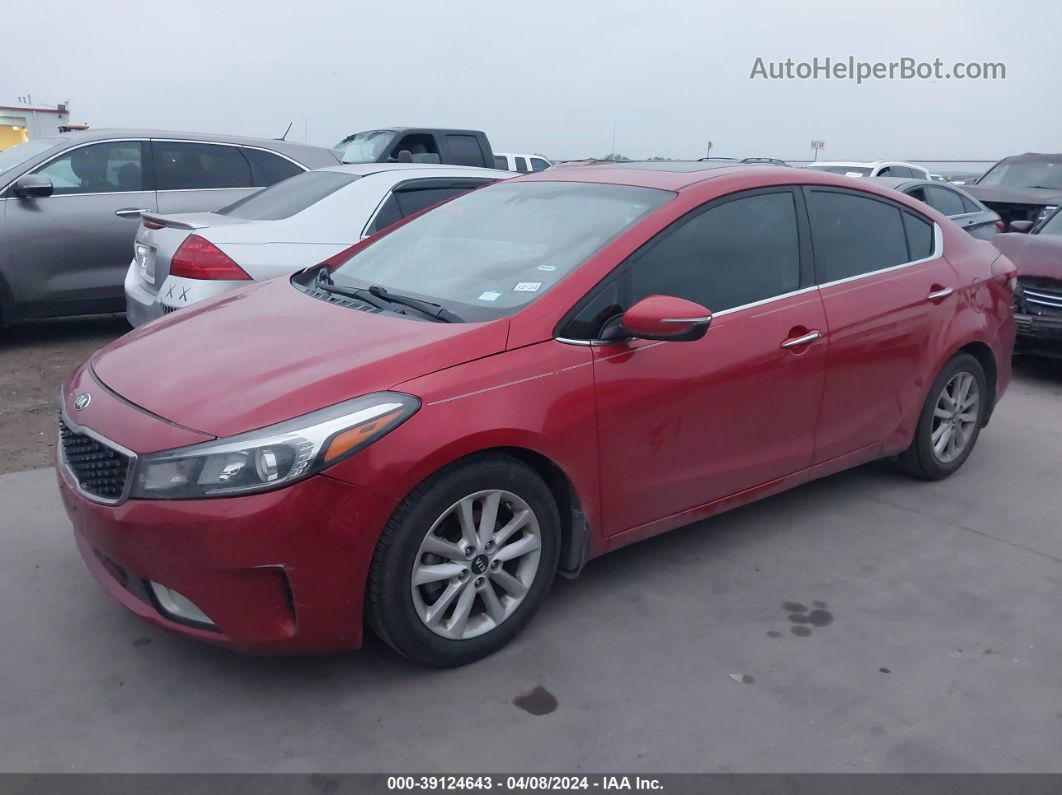 2017 Kia Forte S Красный vin: 3KPFL4A73HE042556