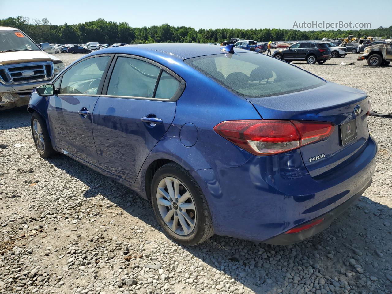 2017 Kia Forte Lx Синий vin: 3KPFL4A73HE078098