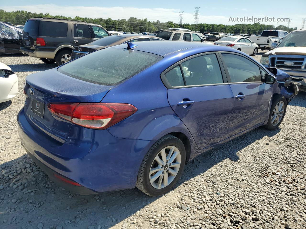 2017 Kia Forte Lx Blue vin: 3KPFL4A73HE078098