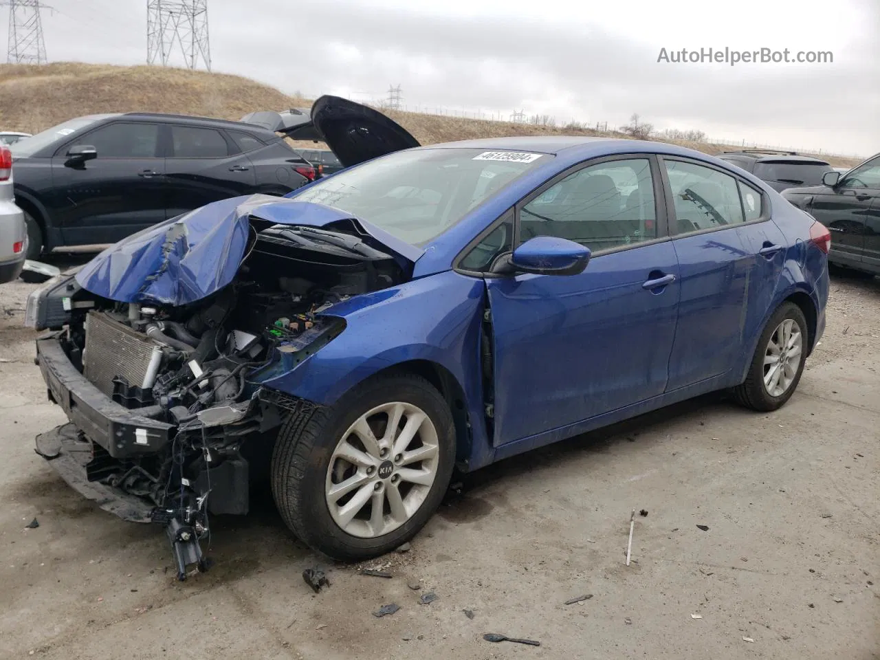 2017 Kia Forte Lx Blue vin: 3KPFL4A73HE081079