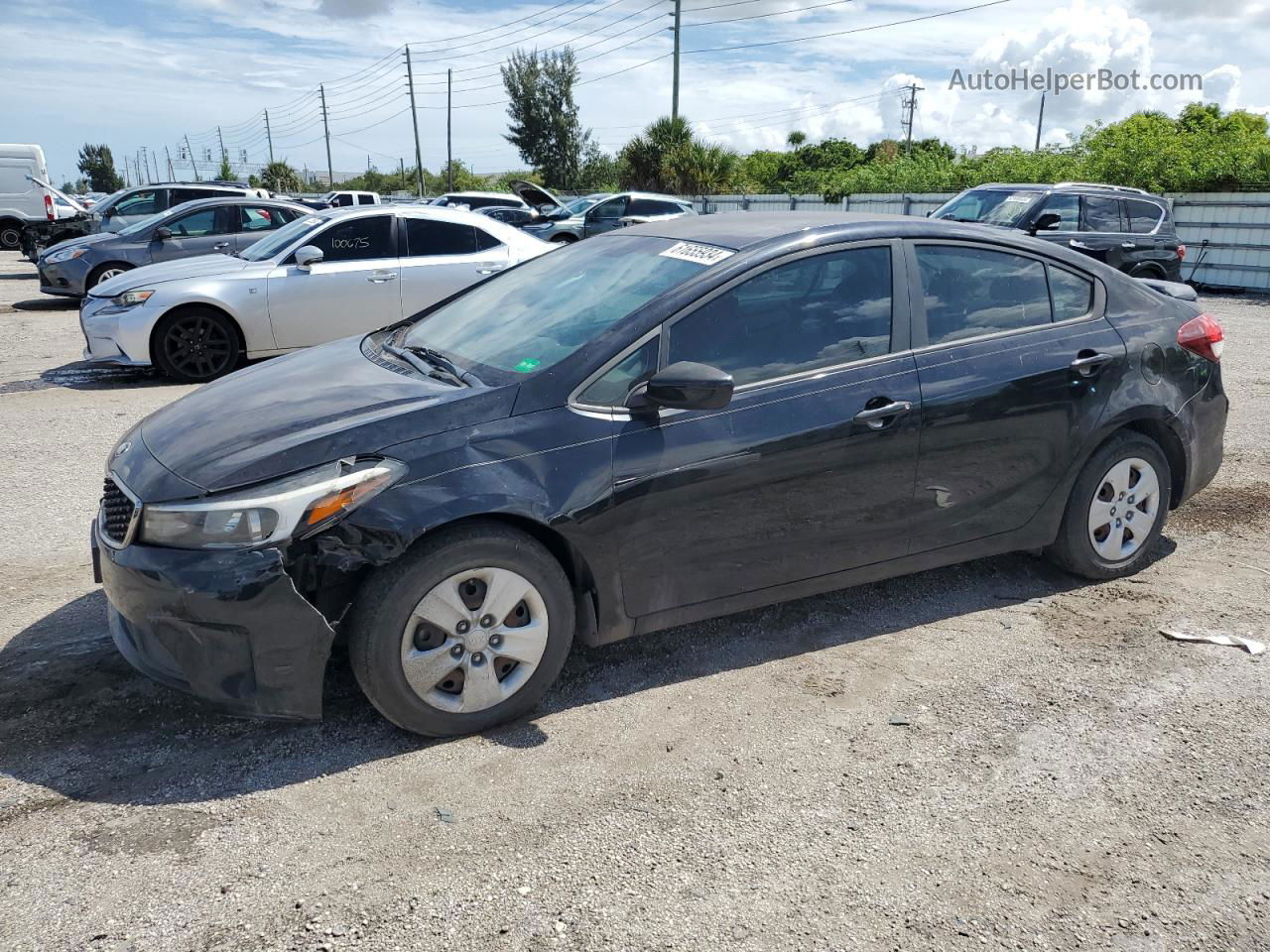 2017 Kia Forte Lx Черный vin: 3KPFL4A73HE138882