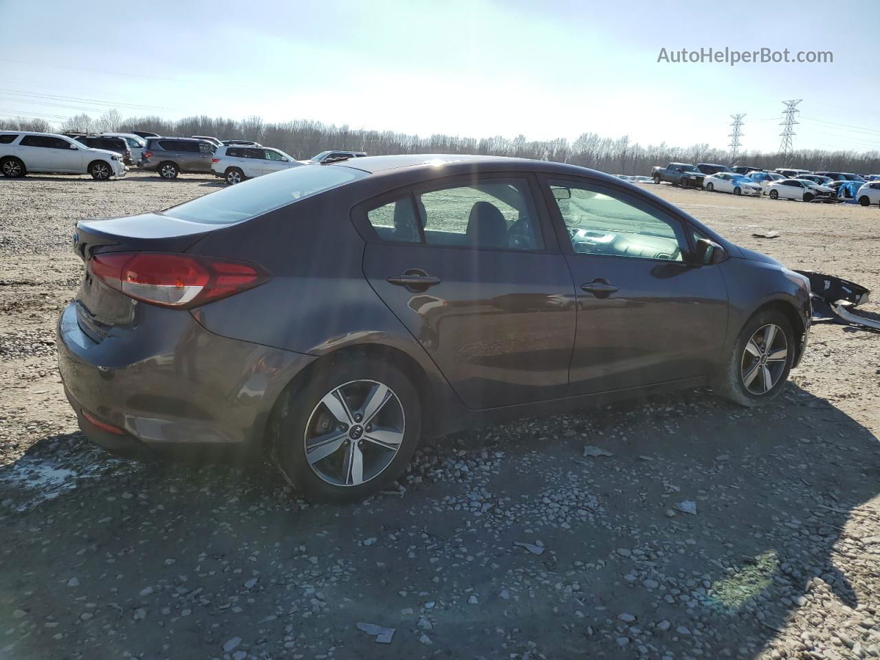 2018 Kia Forte Lx Угольный vin: 3KPFL4A73JE170883