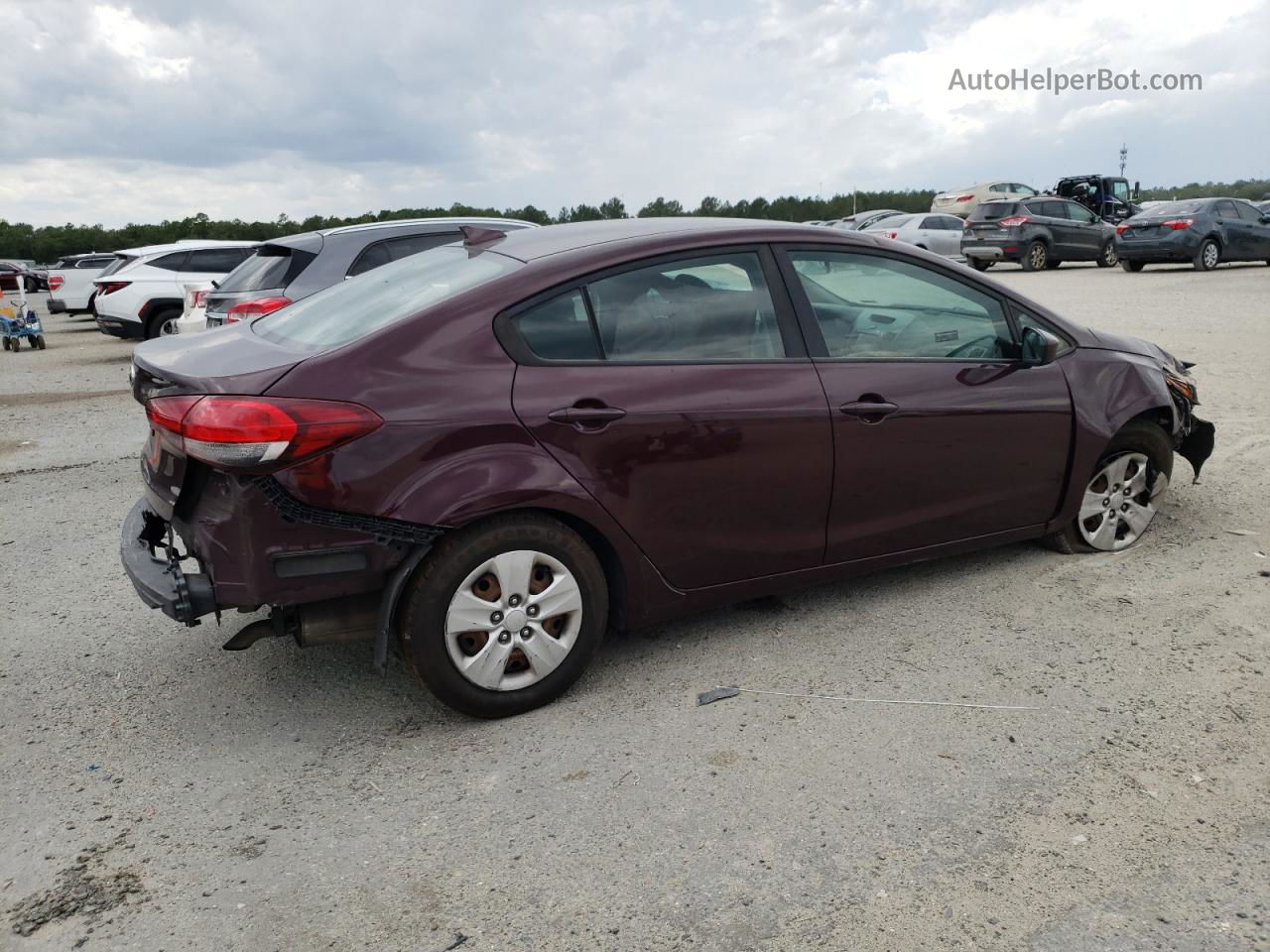 2018 Kia Forte Lx Фиолетовый vin: 3KPFL4A73JE189871