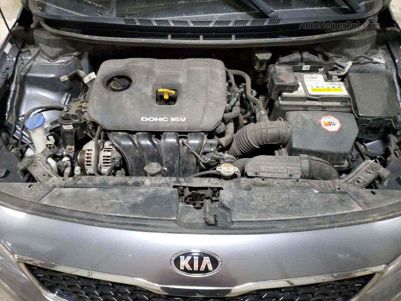 2018 Kia Forte Lx Gray vin: 3KPFL4A73JE198201