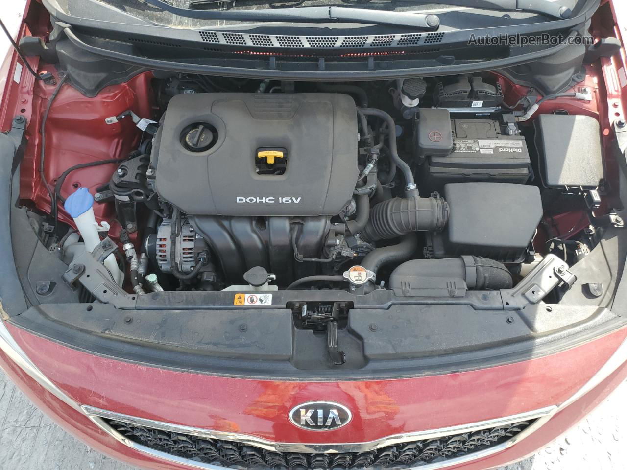 2018 Kia Forte Lx Red vin: 3KPFL4A73JE255416