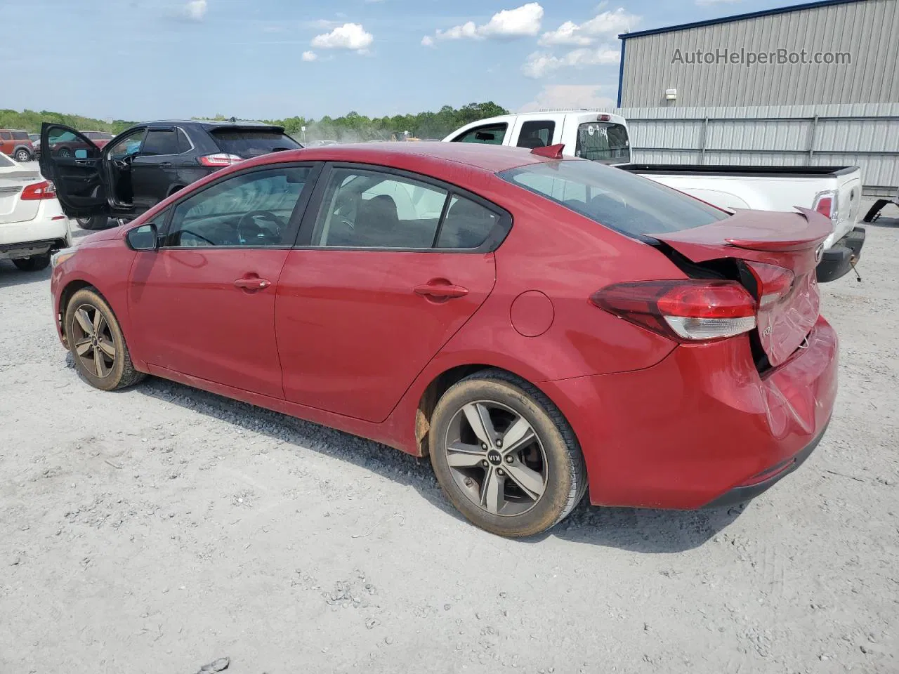 2018 Kia Forte Lx Red vin: 3KPFL4A73JE255416