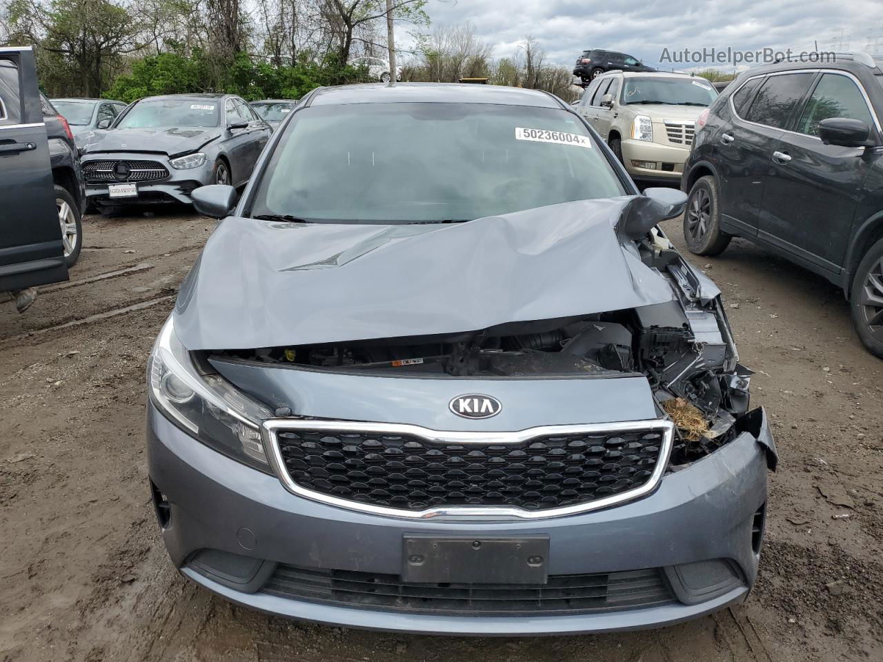 2018 Kia Forte Lx Gray vin: 3KPFL4A73JE275259