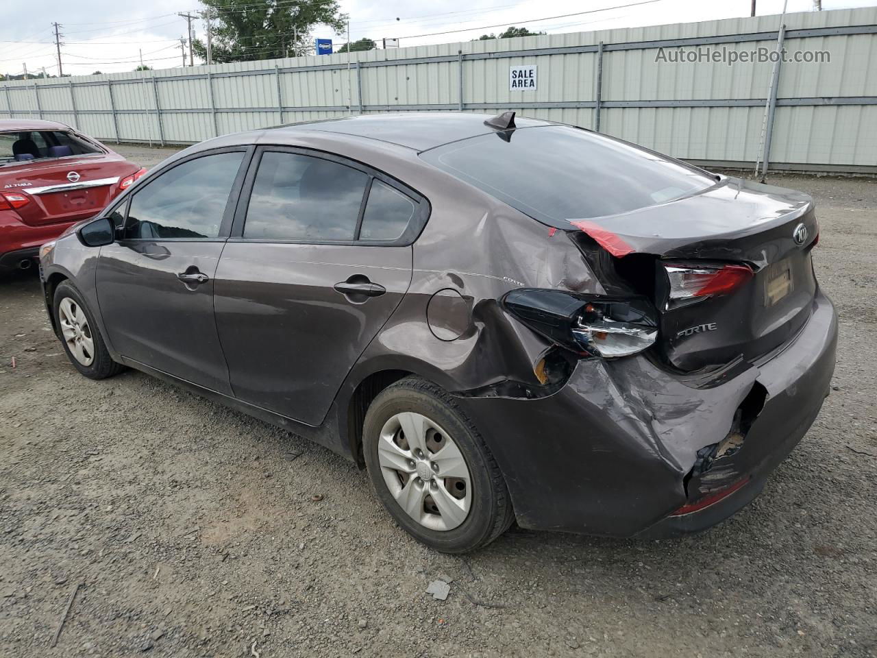 2017 Kia Forte Lx Brown vin: 3KPFL4A74HE012661