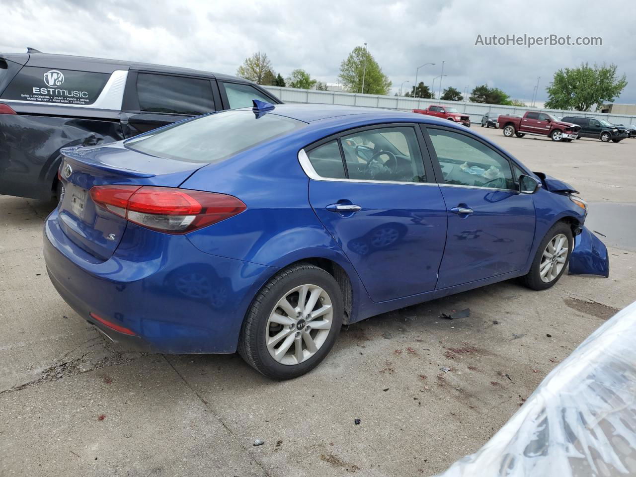 2017 Kia Forte Lx Blue vin: 3KPFL4A74HE053226