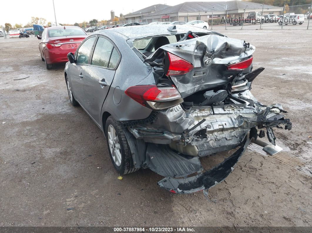 2017 Kia Forte S Серый vin: 3KPFL4A74HE113635