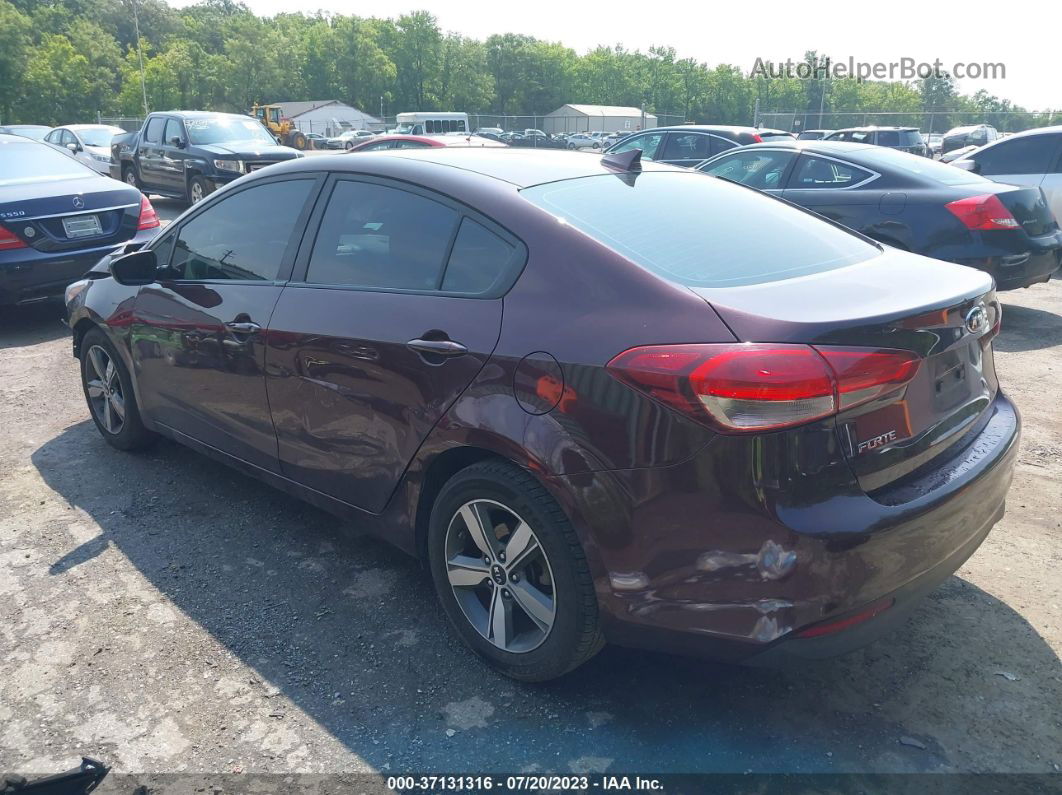 2018 Kia Forte Lx Maroon vin: 3KPFL4A74JE188812