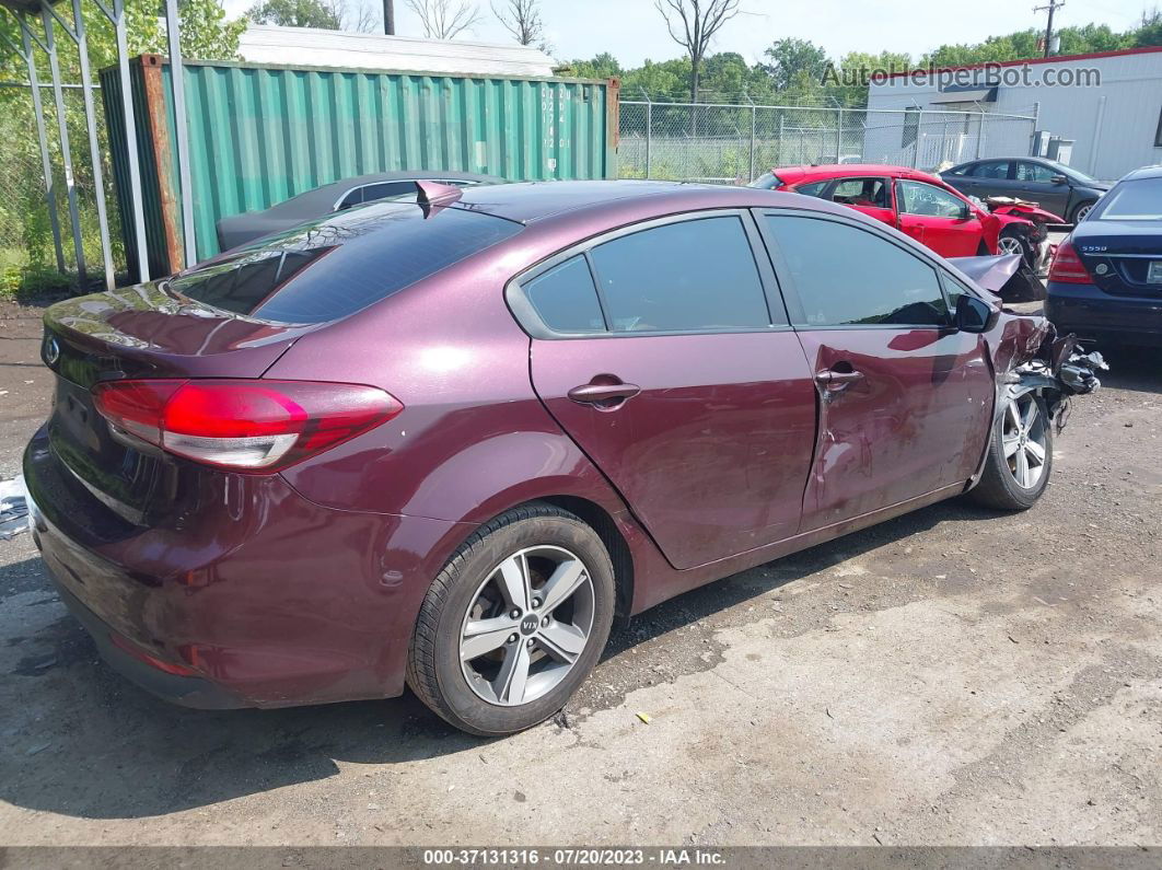 2018 Kia Forte Lx Maroon vin: 3KPFL4A74JE188812