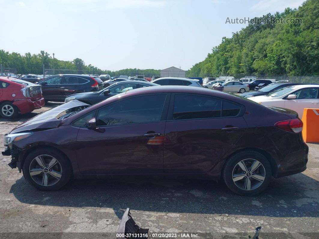 2018 Kia Forte Lx Maroon vin: 3KPFL4A74JE188812