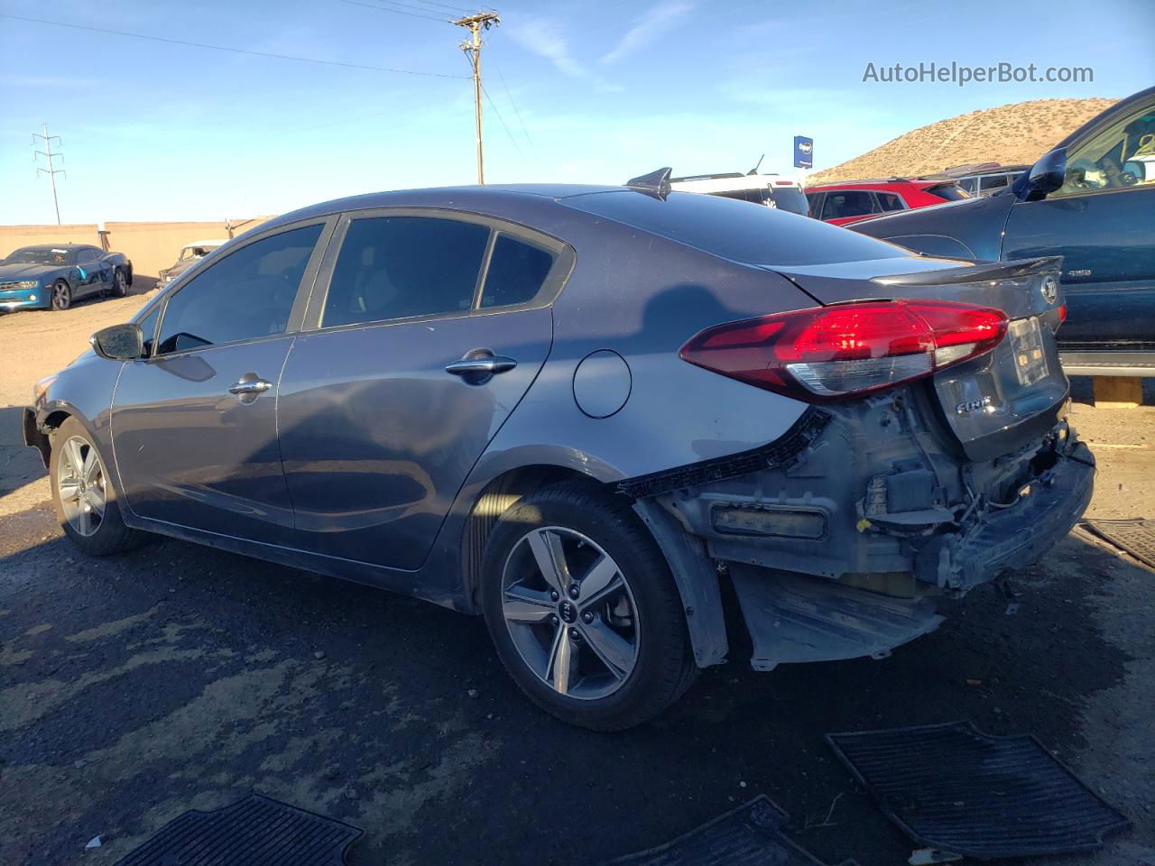 2018 Kia Forte Lx Gray vin: 3KPFL4A74JE200036