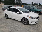 2018 Kia Forte Lx White vin: 3KPFL4A74JE217936