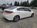 2018 Kia Forte Lx White vin: 3KPFL4A74JE217936