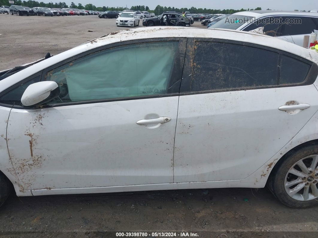 2017 Kia Forte Lx White vin: 3KPFL4A75HE007064