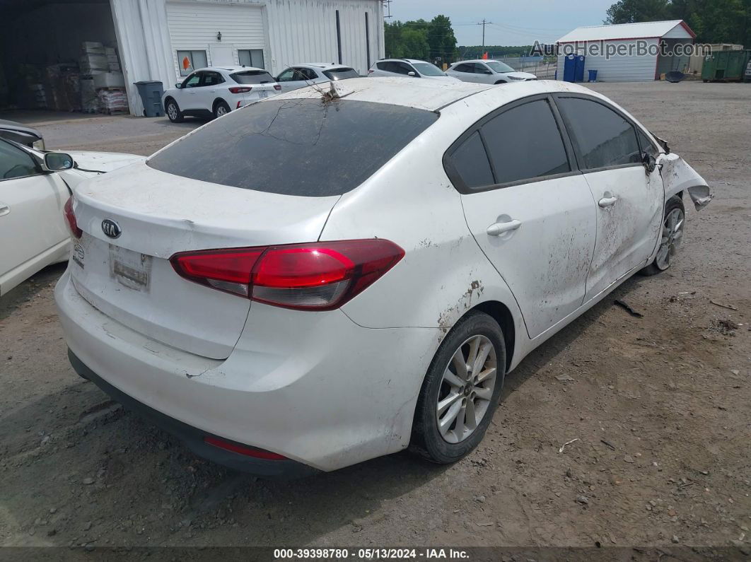 2017 Kia Forte Lx White vin: 3KPFL4A75HE007064