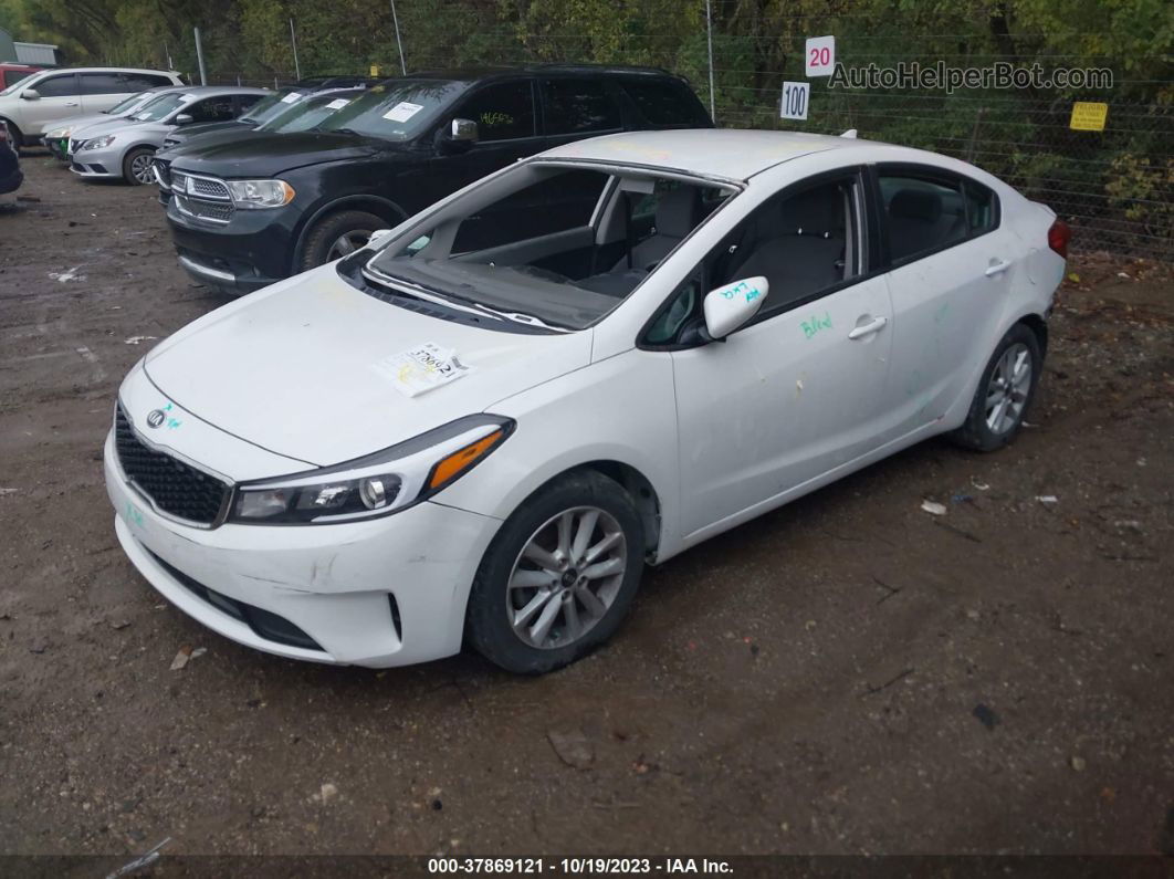 2017 Kia Forte Lx White vin: 3KPFL4A75HE014712