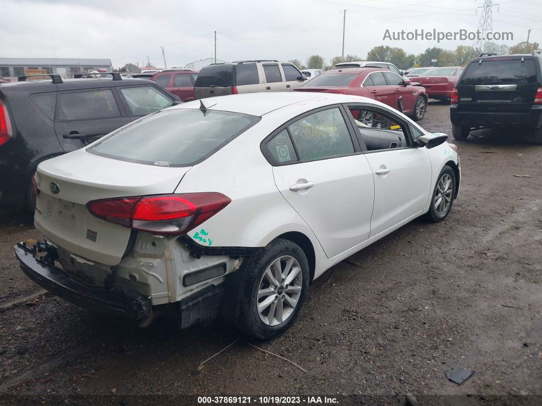 2017 Kia Forte Lx White vin: 3KPFL4A75HE014712