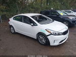 2017 Kia Forte Lx White vin: 3KPFL4A75HE014712