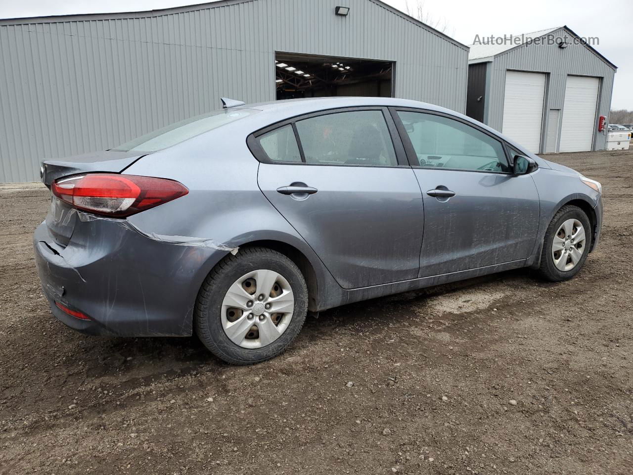 2017 Kia Forte Lx Gray vin: 3KPFL4A75HE026133