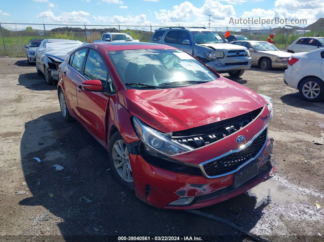 2017 Kia Forte S Red vin: 3KPFL4A75HE041862