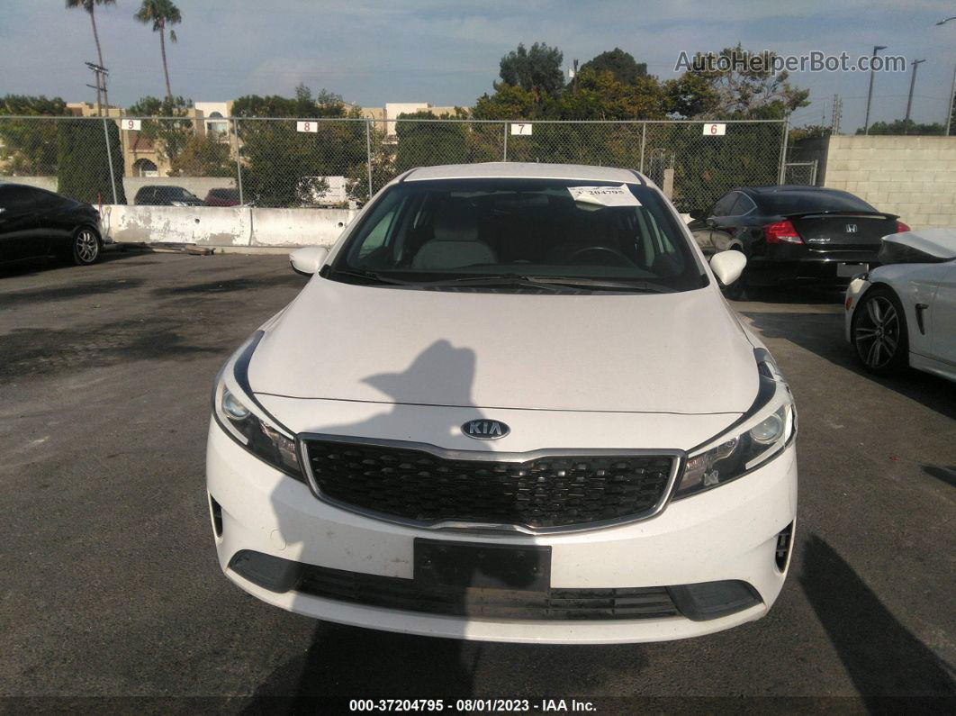 2017 Kia Forte Lx White vin: 3KPFL4A75HE051095