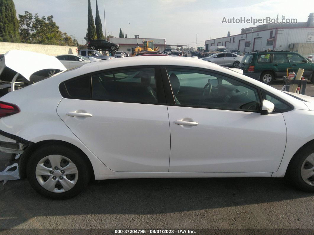 2017 Kia Forte Lx White vin: 3KPFL4A75HE051095