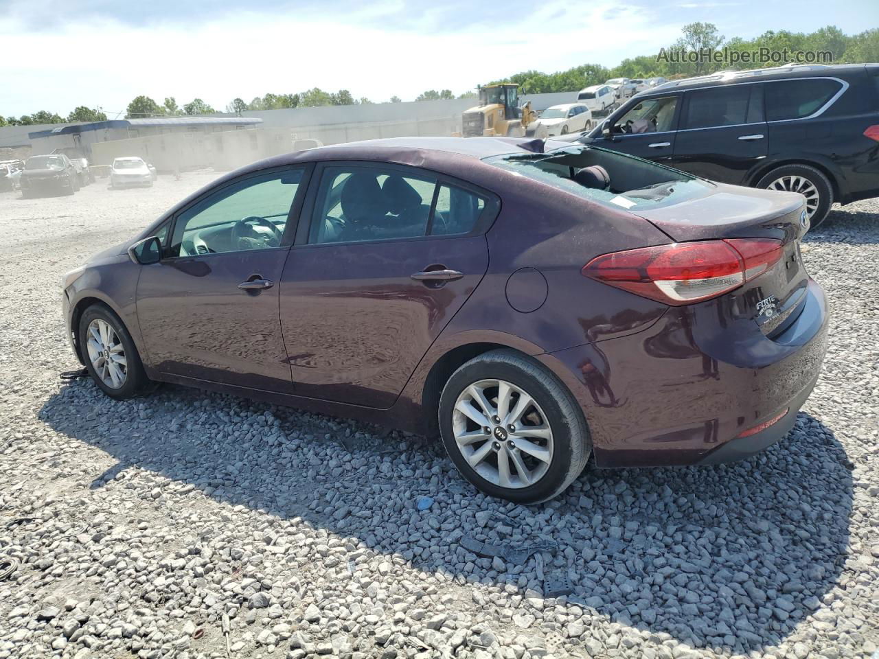 2017 Kia Forte Lx Burgundy vin: 3KPFL4A75HE074599