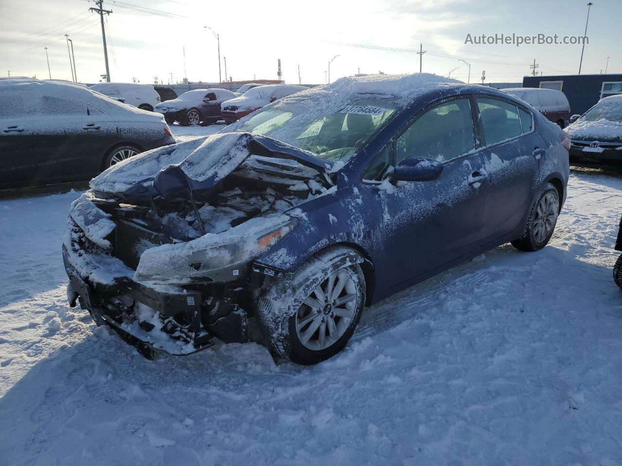 2017 Kia Forte Lx Blue vin: 3KPFL4A75HE082413