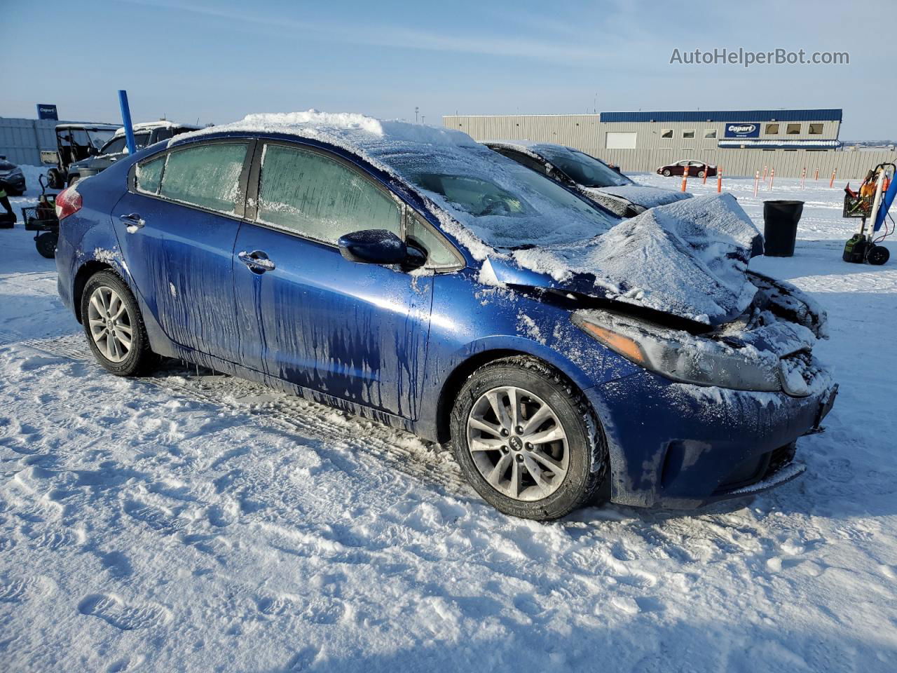 2017 Kia Forte Lx Blue vin: 3KPFL4A75HE082413