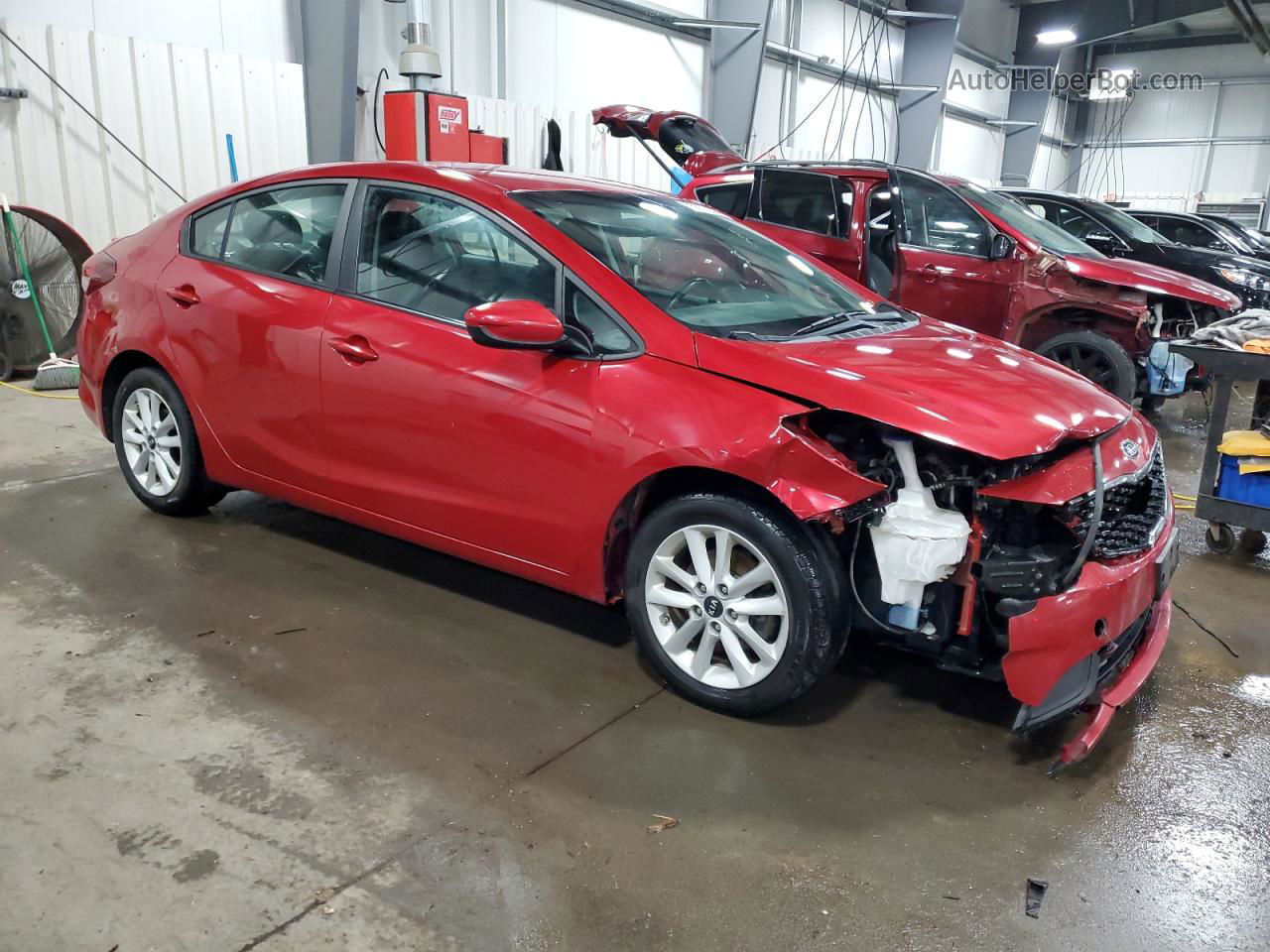 2017 Kia Forte Lx Red vin: 3KPFL4A75HE106015