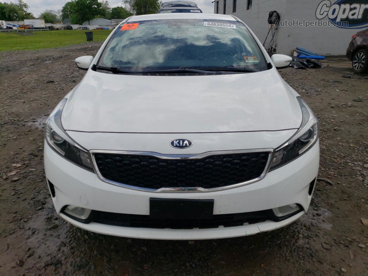 2017 Kia Forte Lx White vin: 3KPFL4A75HE133862