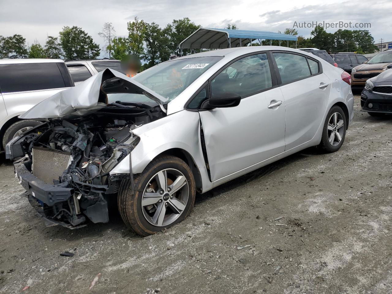 2018 Kia Forte Lx Серый vin: 3KPFL4A75JE202748