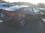 2018 Kia Forte Lx Темно-бордовый vin: 3KPFL4A75JE215449