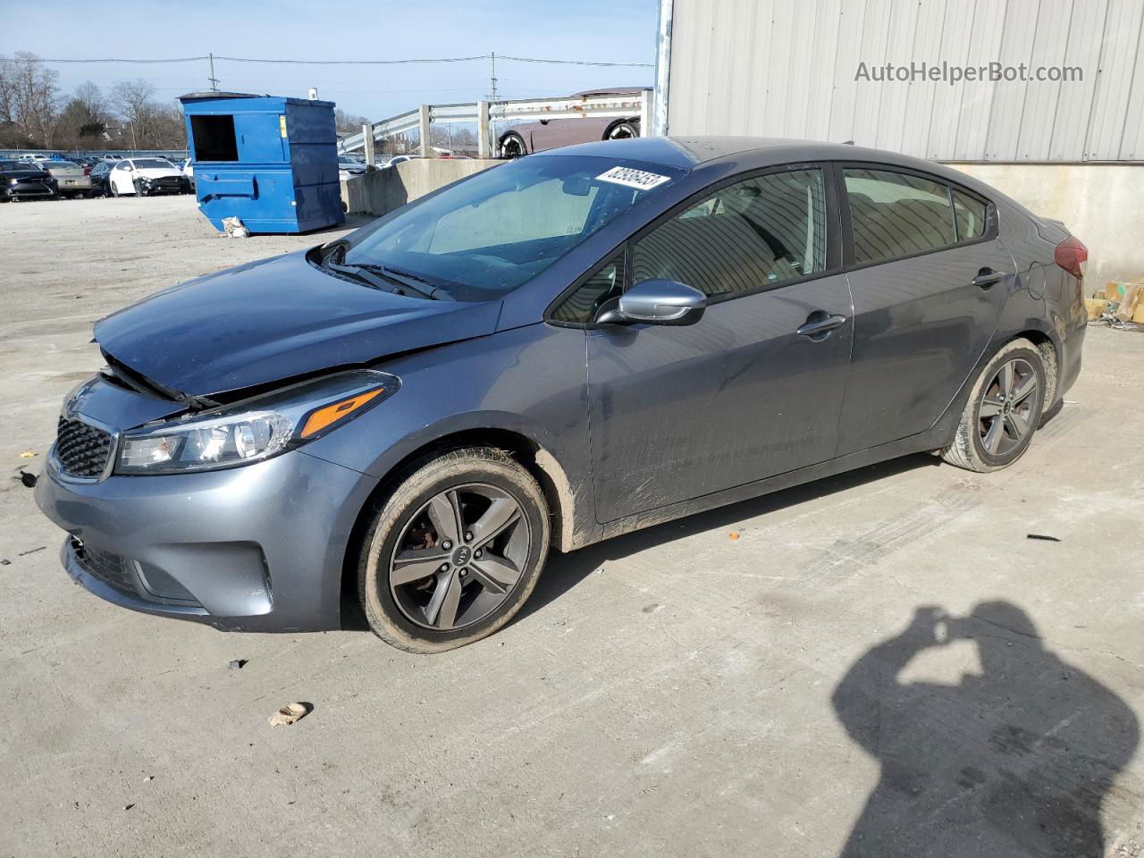 2018 Kia Forte Lx Gray vin: 3KPFL4A75JE242604