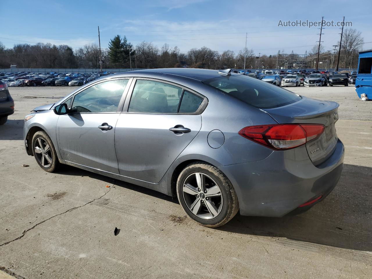 2018 Kia Forte Lx Gray vin: 3KPFL4A75JE242604