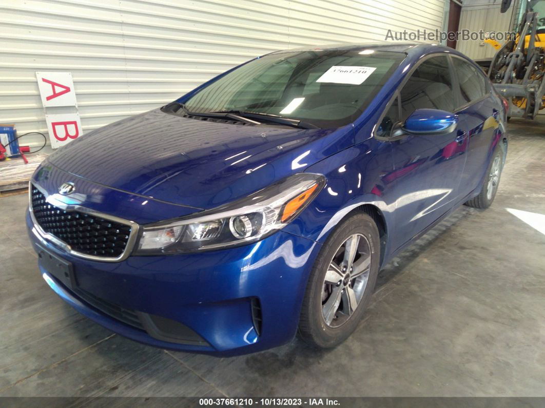 2018 Kia Forte S Blue vin: 3KPFL4A75JE261444